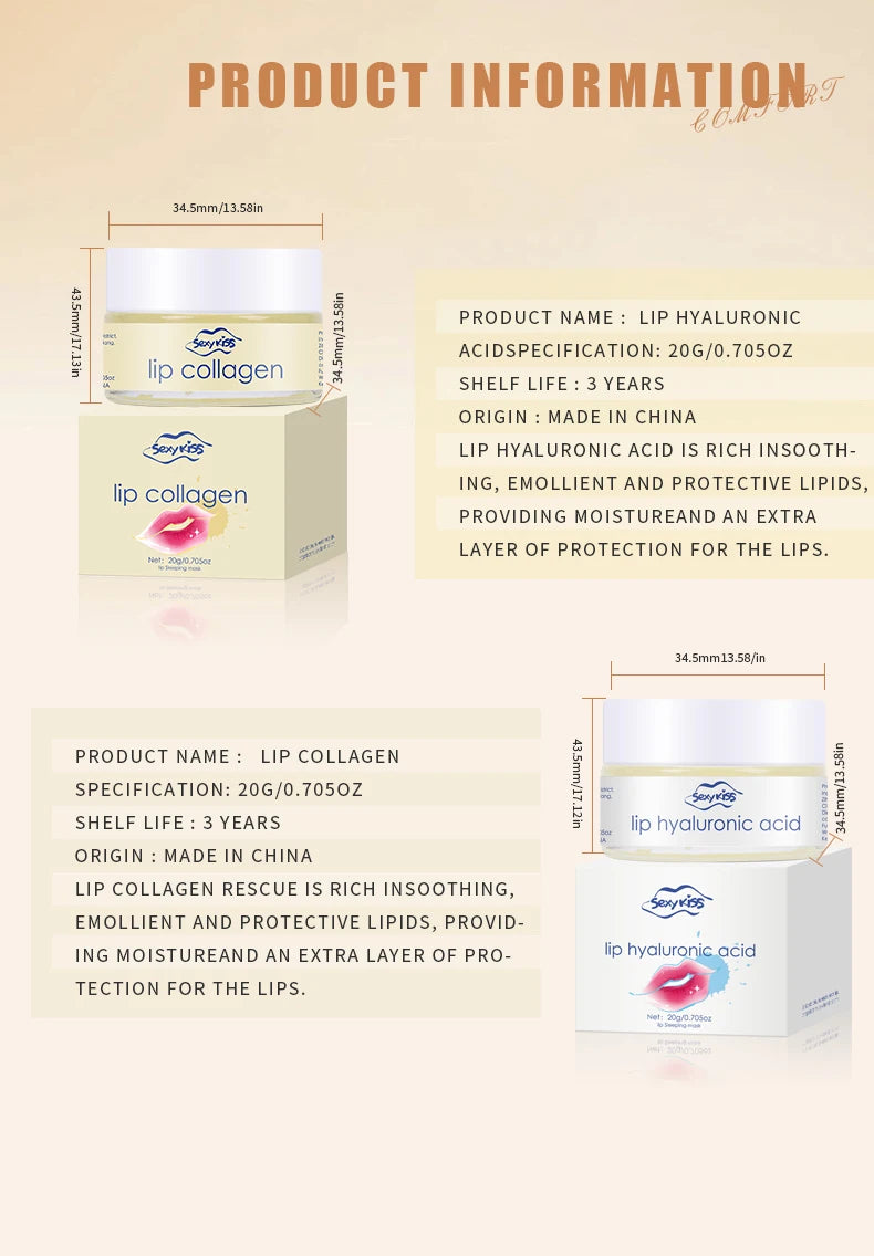 HydraLips™ – Overnight Collagen & Hyaluronic Lip Mask
