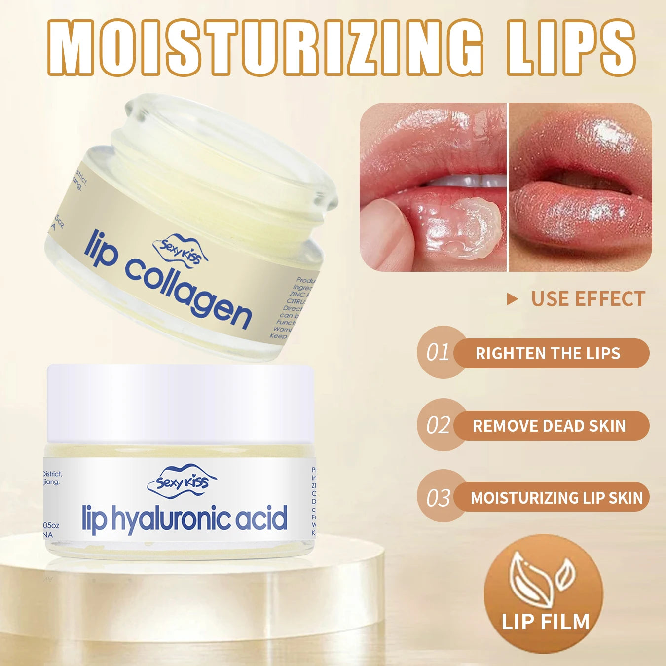 HydraLips™ – Overnight Collagen & Hyaluronic Lip Mask