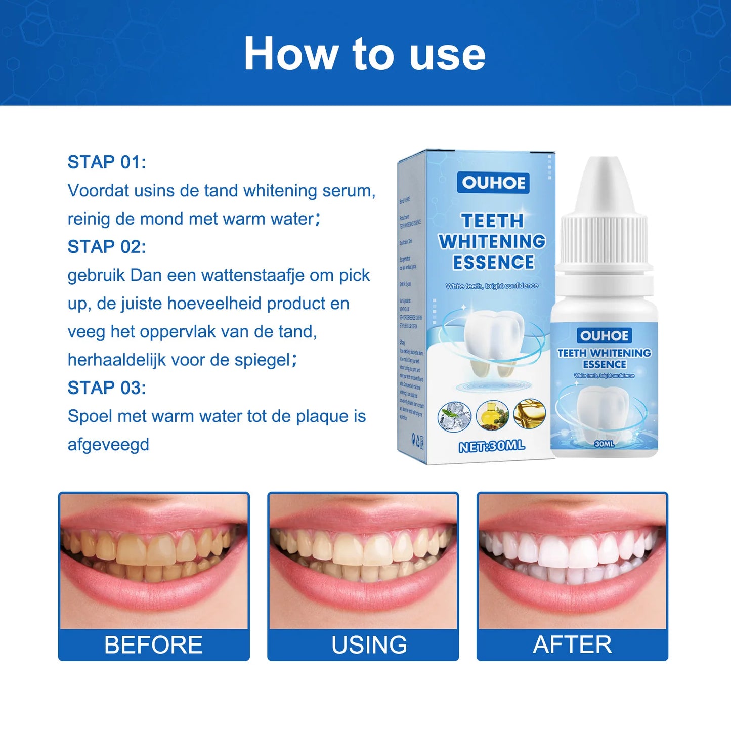Oh My God! Yellow Teeth No More – Fast Whitening Essence for a Bright Smile